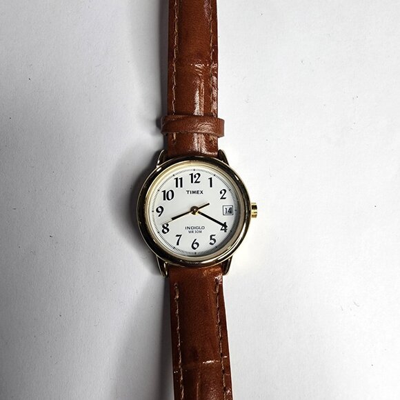 Timex Accessories - Timex Watch  Ladies Indiglo Leather Strap WR 30M New Battery